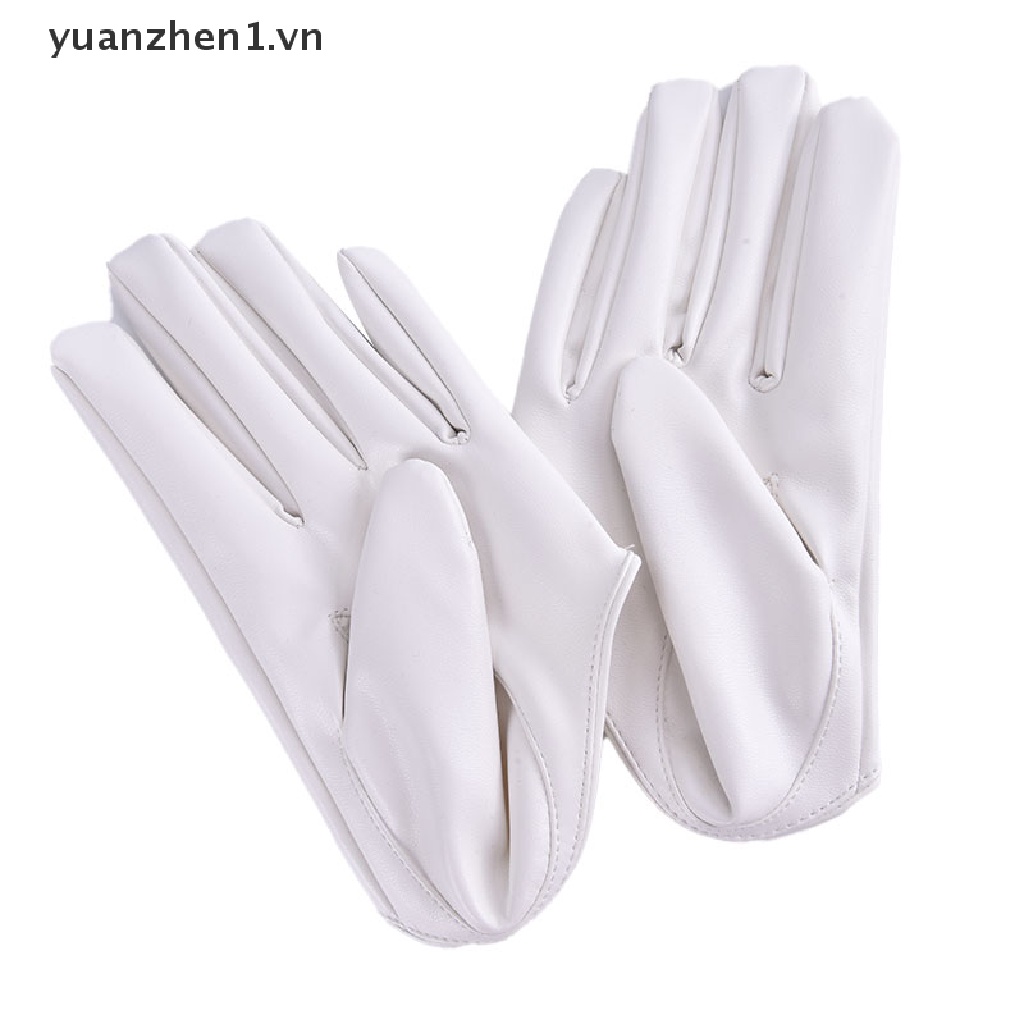Găng Tay Da PU Hở Ngón Thời Trang Cho Nữ