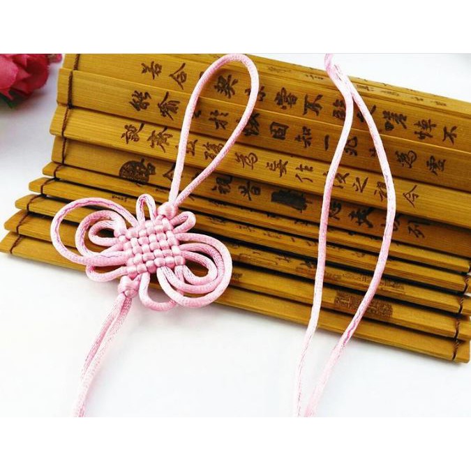 Dây thắt nơ treo phụ kiện , dây treo tua rua, dây đồng tâm kết 6 nút