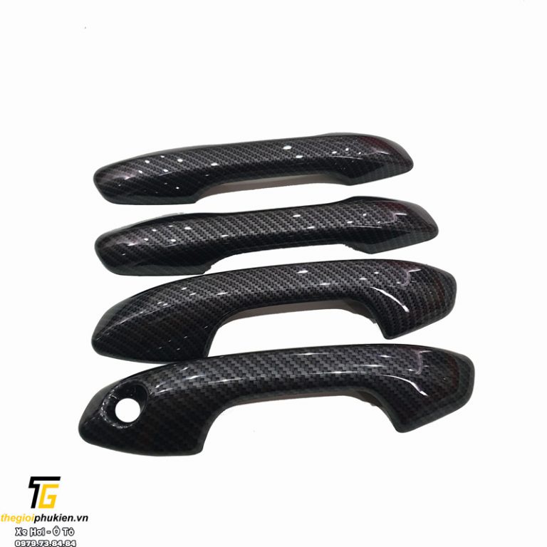 Bộ ốp tay nắm cửa KIA Seltos  vân Carbon