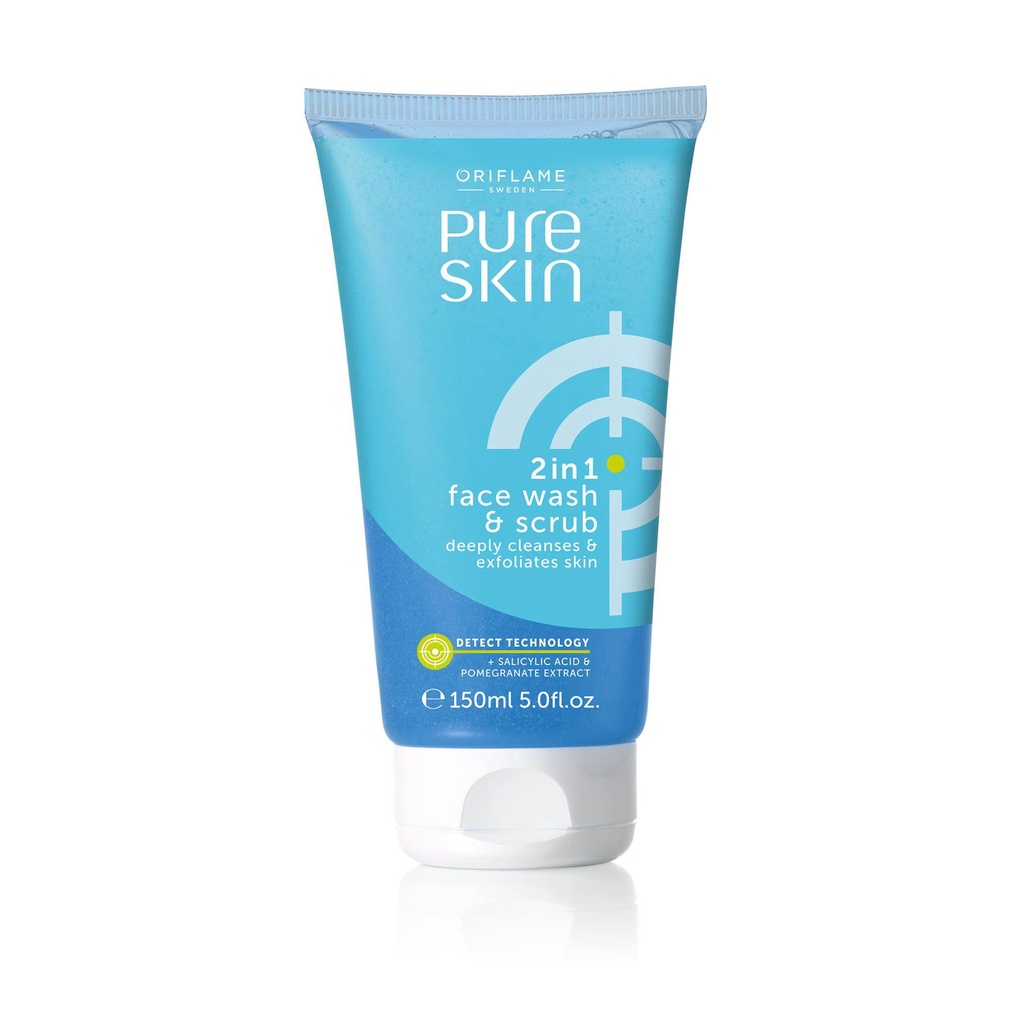 Sữa rửa mặt và làm sạch tế bào chết 2 trong 1 PURE SKIN