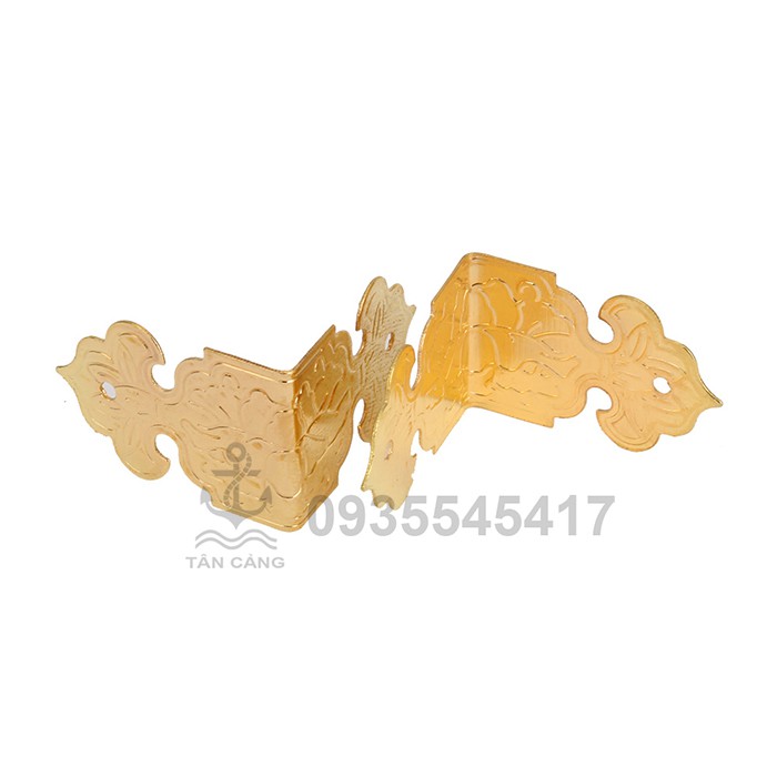 Bộ 2 Nẹp Cạnh Hộp 10 Cổ Điển màu vàng ánh kim - KT:2.5cm