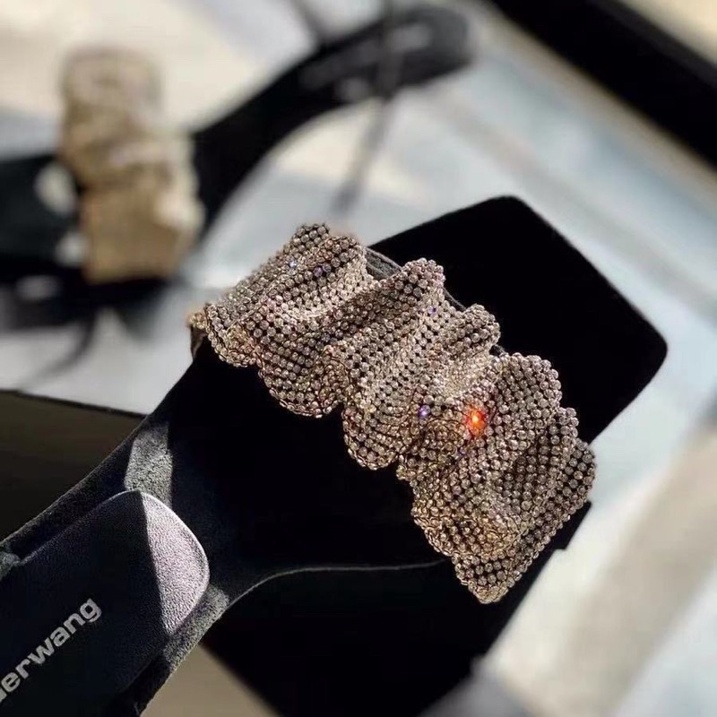 Dép sandal cao gót nữ đính đá