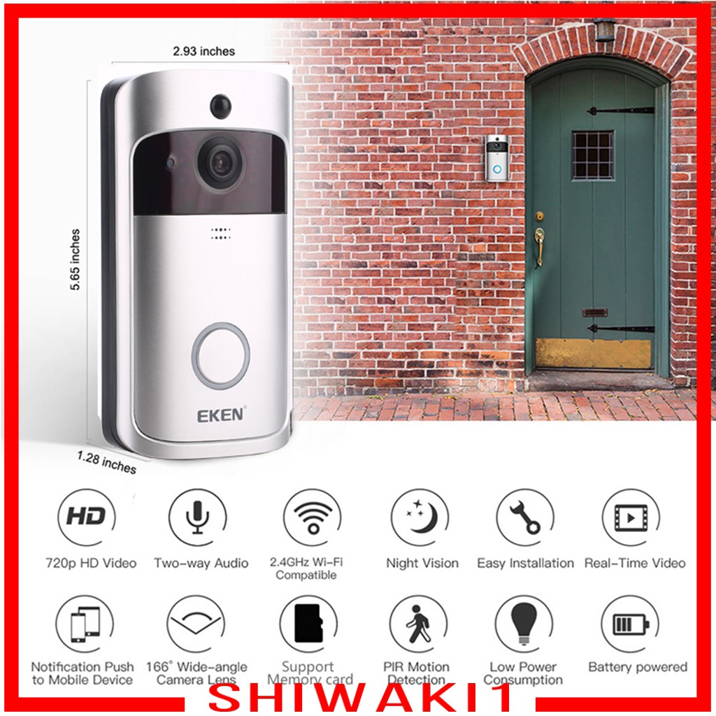 Chuông Cửa Eken V5 2 Chiều Kết Nối Wifi Chuyên Dụng