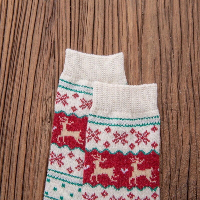 Xiangbao Vớ Len Giả Họa Tiết Sọc / Tuần Lộc Giáng Sinh Mùa Đông Cho Nữ