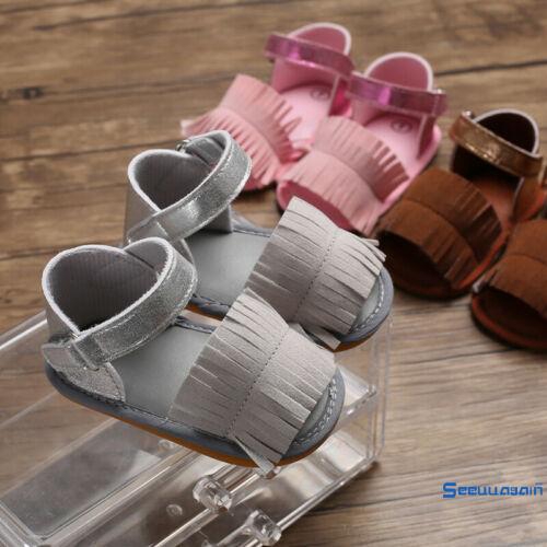 Sandal đế mềm tua rua dễ thương cho bé gái 0-18 tháng tuổi