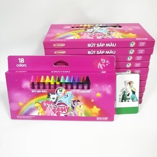 Combo 10 Hộp Bút sáp 18 màu Pony - BSM018P