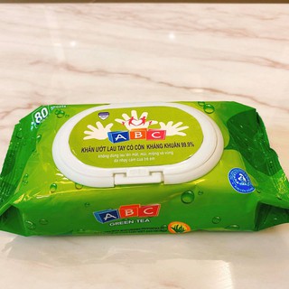 Khăn ướt lau tay có cồn ABC 80 miếng/bao