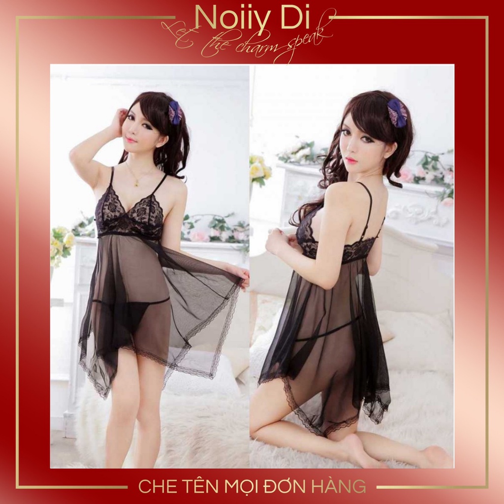 Đầm Ngủ Sexy 2 Dây Gợi Cảm Xuyên Thấu. Váy Ngủ Sexy Mỏng Kèm Quần Lọt Khe. Mã 007 | BigBuy360 - bigbuy360.vn