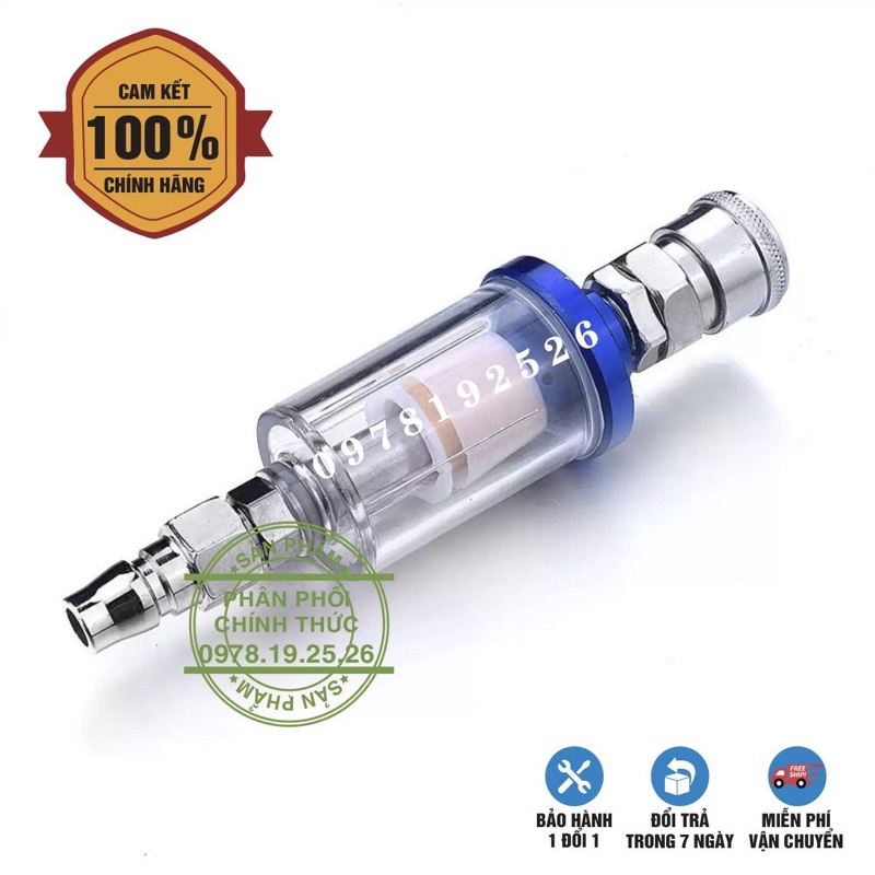 Lọc Hơi Nước Dùng Cho Súng Phun Sơn - Tặng Bộ Nối Nhanh