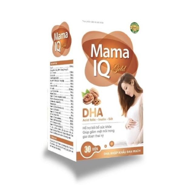 Thuốc bổ Vitamin tổng hợp cho bà bầu Mama IQ DHA