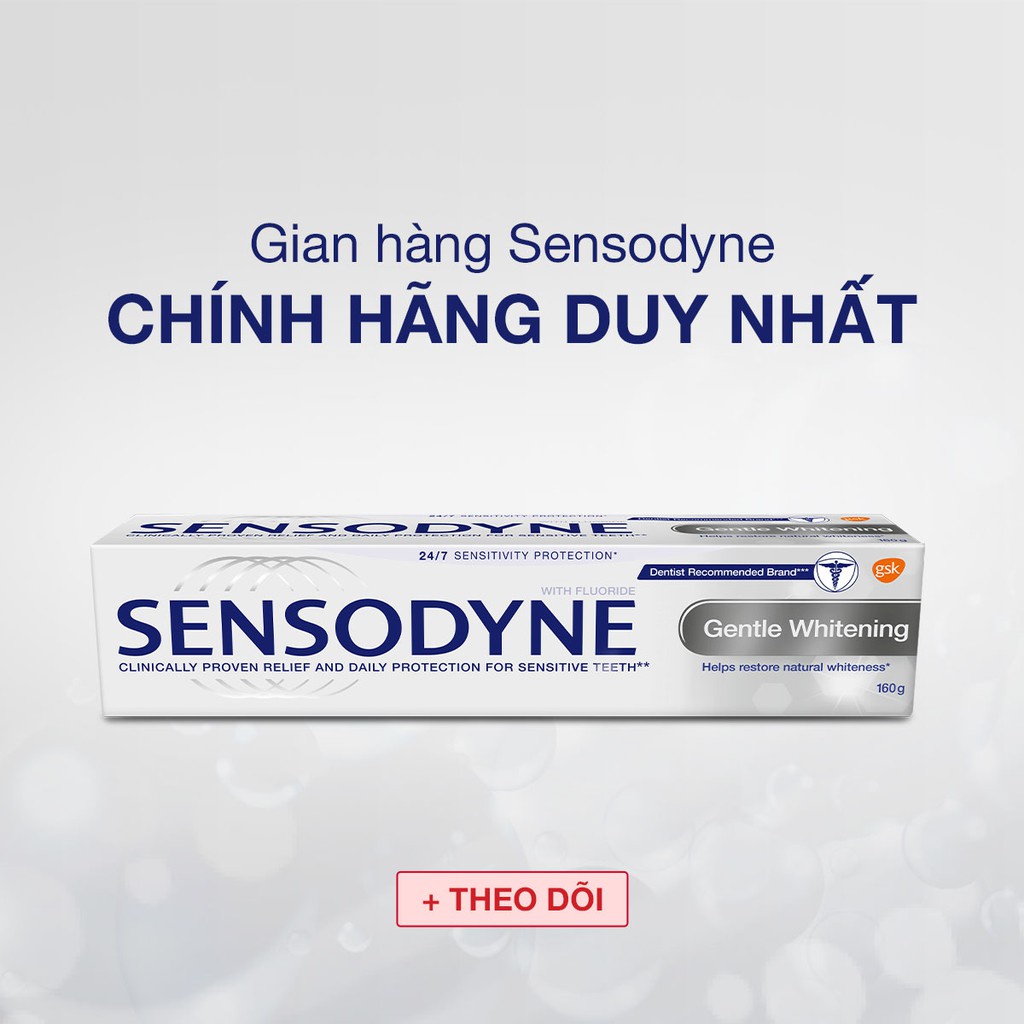 [Chính hãng + Quà + Deal sock] Kem đánh răng Sensodyne Gentle Whitening 100G - Made in Thailan