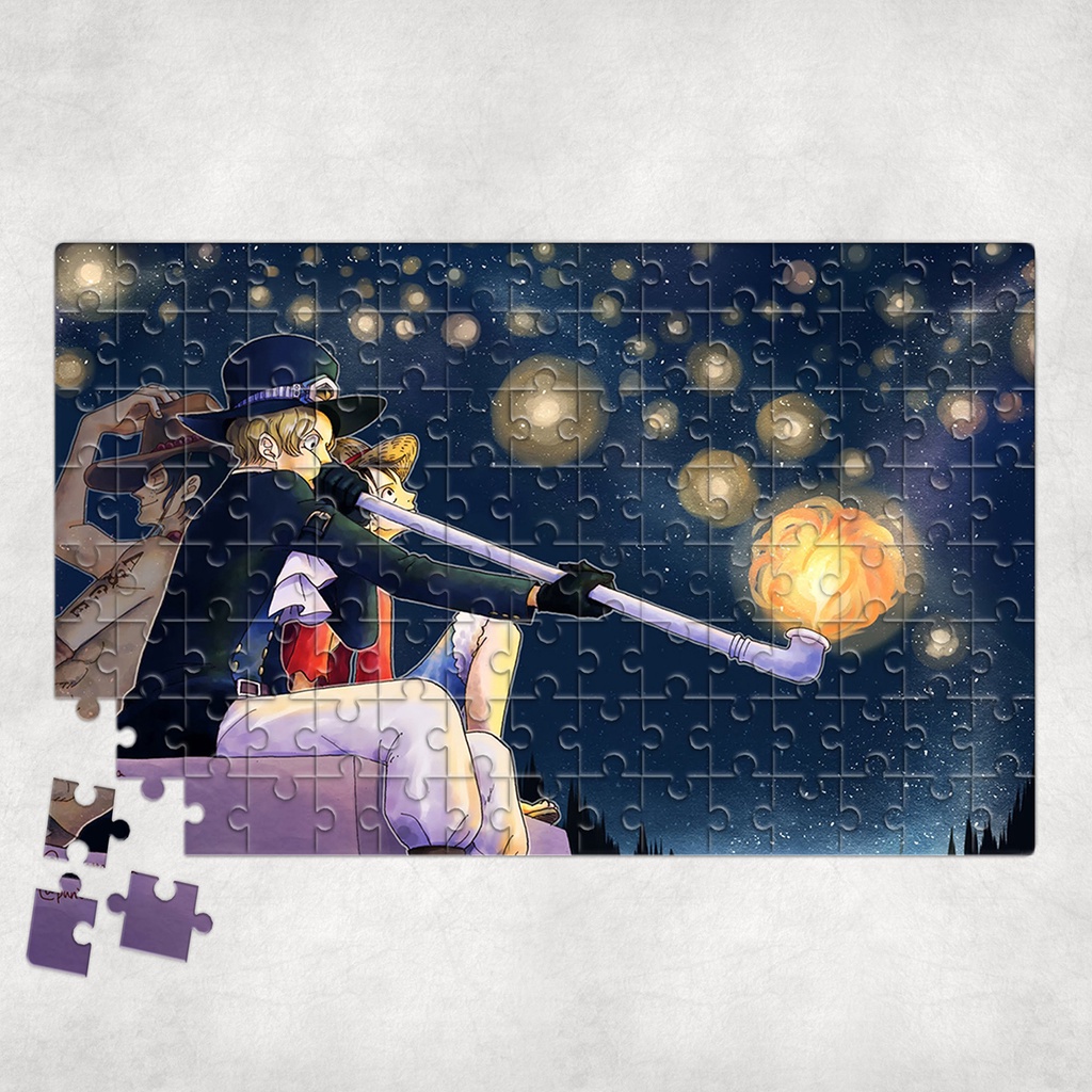 Tranh ghép hình A4, A5 Anime, xếp hình ONE PIECE WALLPAPER - Mẫu 3