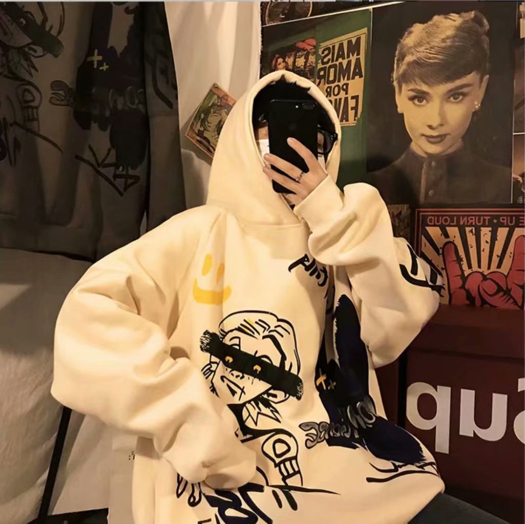 Áo Hoodie Cổ Tròn Dáng Rộng Cỡ Lớn Thời Trang Dành Cho Nam | BigBuy360 - bigbuy360.vn