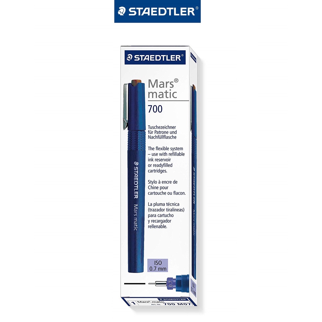 Bút can kỹ thuật cao cấp STAEDTLER Mars mastic 700 (0.1mm,0.2mm,0.3mm,0.4mm,0.5mm,0.7mm)