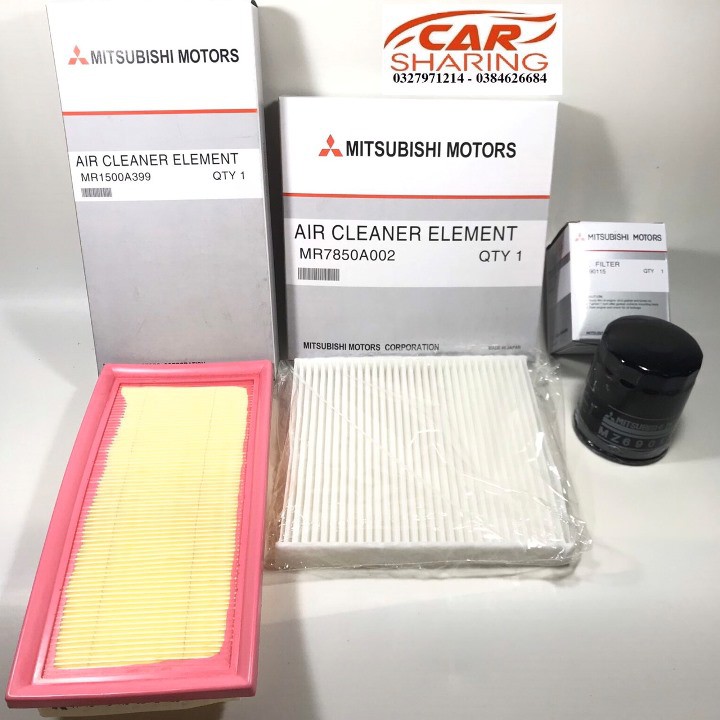 Combo 3 món dòng xe Mitsubishi ATTRAGE , MIRAGE ( LỌC GIÓ ĐỘNG CƠ , LỌC ĐIỀU HÒA , LỌC NHỚT)