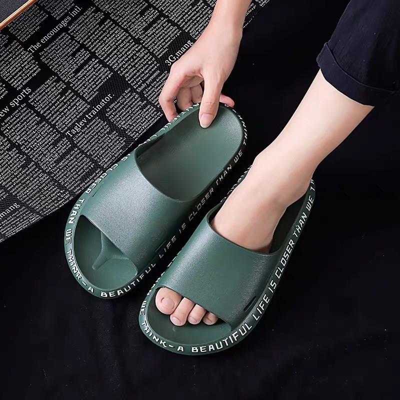 Dép đúc quai ngang nam chất liệu cao su đúc, đi êm chống trơn trượt