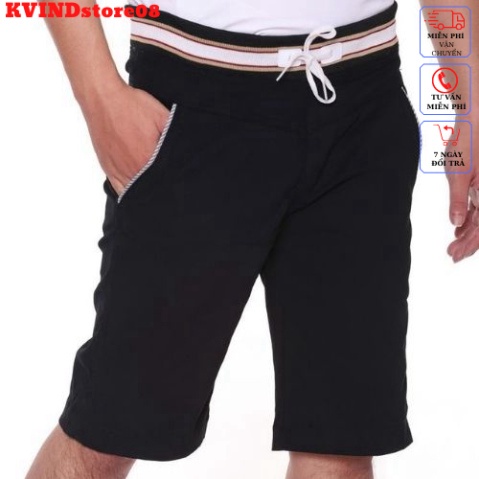 Quần Short Kaki Nam Lưng Bo Phối NHiều Màu  Chất Liệu Kaki Co Giản Cao Cấp Không Xù Lông Phai Màu - KVIND_store