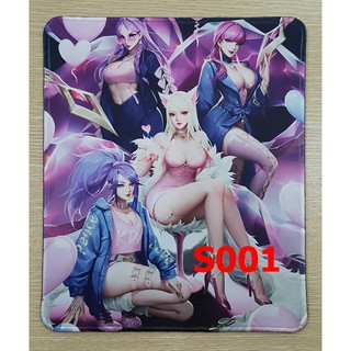 [combo] 02 chiếc Mousepad/Lót chuột Sexy Liên Minh Huyền Thoại size 30x25x3 & 60x30x3