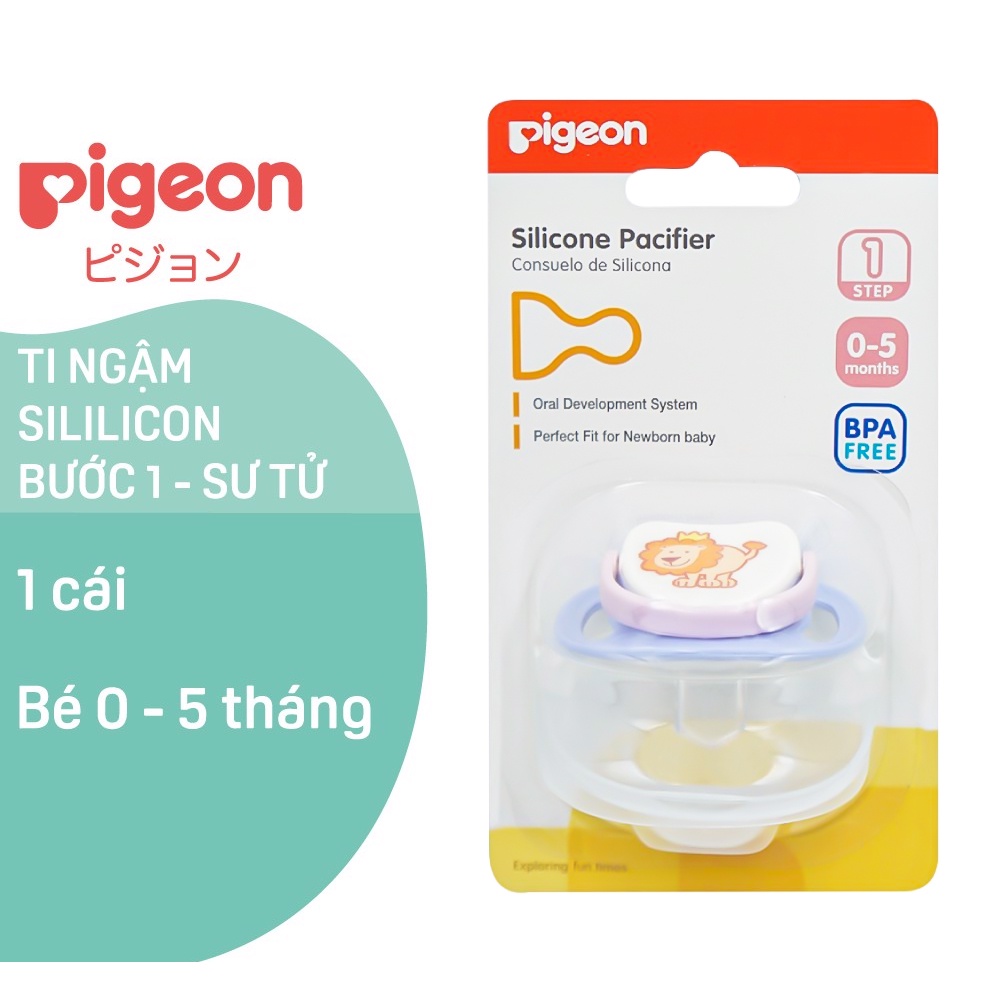 [Chính Hãng] Ti giả Pigeon silicone bước 1, bước 2, bước 3