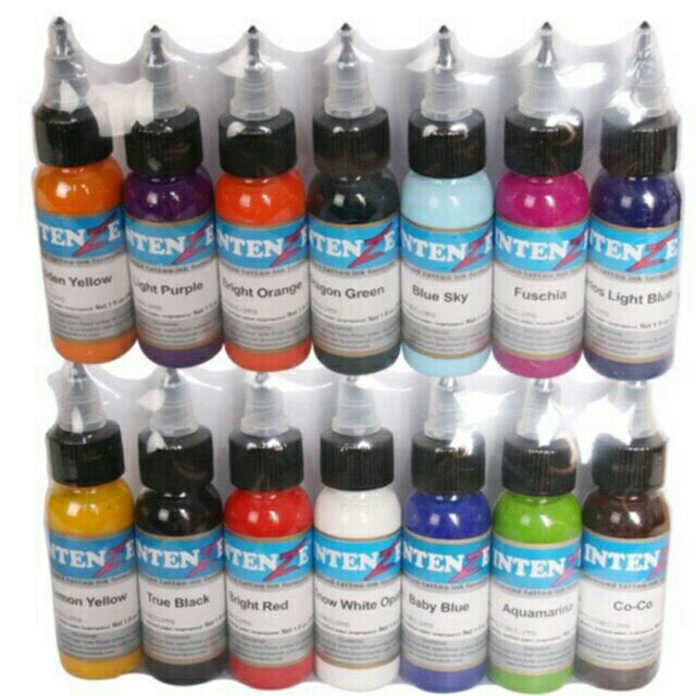 mực tập xăm trên da giả