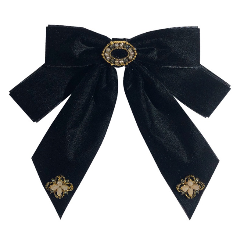 Cài Áo Hình Nơ Đính Đá Sang Trọng Phong Cách Lolita