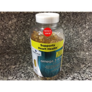 {Chính Hãng - Ảnh Thật} Omega 3 6 9 supports heart health 1600mg 325 viên Mỹ