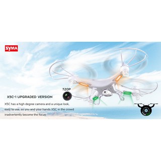[HOT] 🚁 Máy Bay Điều Khiển SYMA FlyCam X5C-1 Wifi CameraHD 2.0 🎉 Tặng thêm 1Pin và 1 bộ cánh máy bay