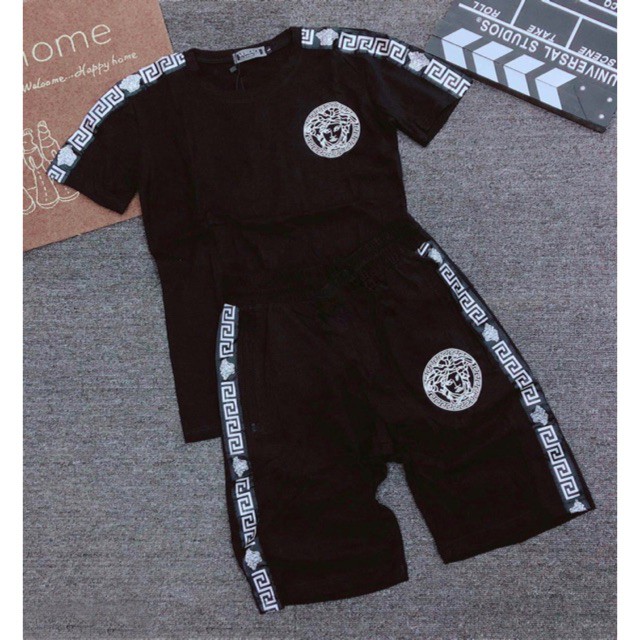 Bộ Hè Nam, Bộ Thể Thao Nam Cộc tay chất liệu thun lạnh mềm mịn Logo Full Size - Xưởng May Dũng Tiến
