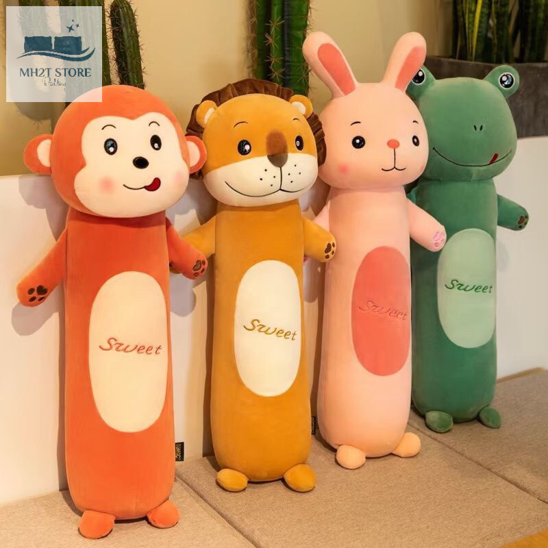 Gấu Bông Chó Ngủ Mũi Tim Tai Dài, Gối Ôm Hình Thú Nhồi Bông Mềm Mịn Size 70cm 90cm 1m2 MH2T STORE