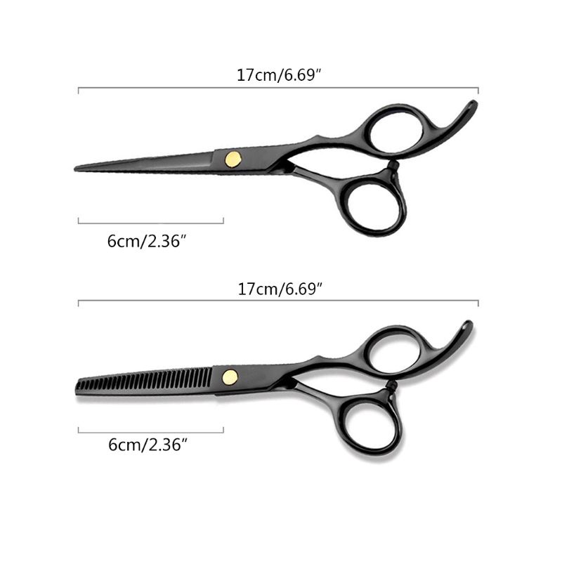 Set 10 Kéo Cắt Tóc 6 Inch Bằng Thép Không Gỉ Chuyên Nghiệp
