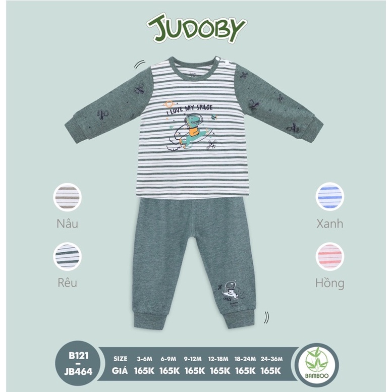 Bộ quần áo dài tay Judoby hoạ tiết kẻ