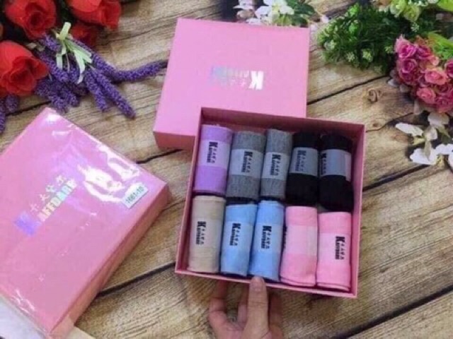 Set 1 hộp 10 đôi tất chống thối chân nữ cổ ngắn- cổ cao