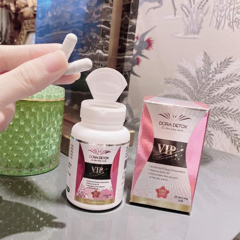 💥 FREESHIP 💥DORA DETOX VIP Viên Uống Giảm Cân thảo dược Giảm Cân An Toàn