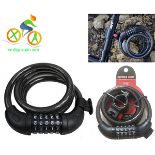 Khóa dây 5 số xe đạp xe máy chống trộm