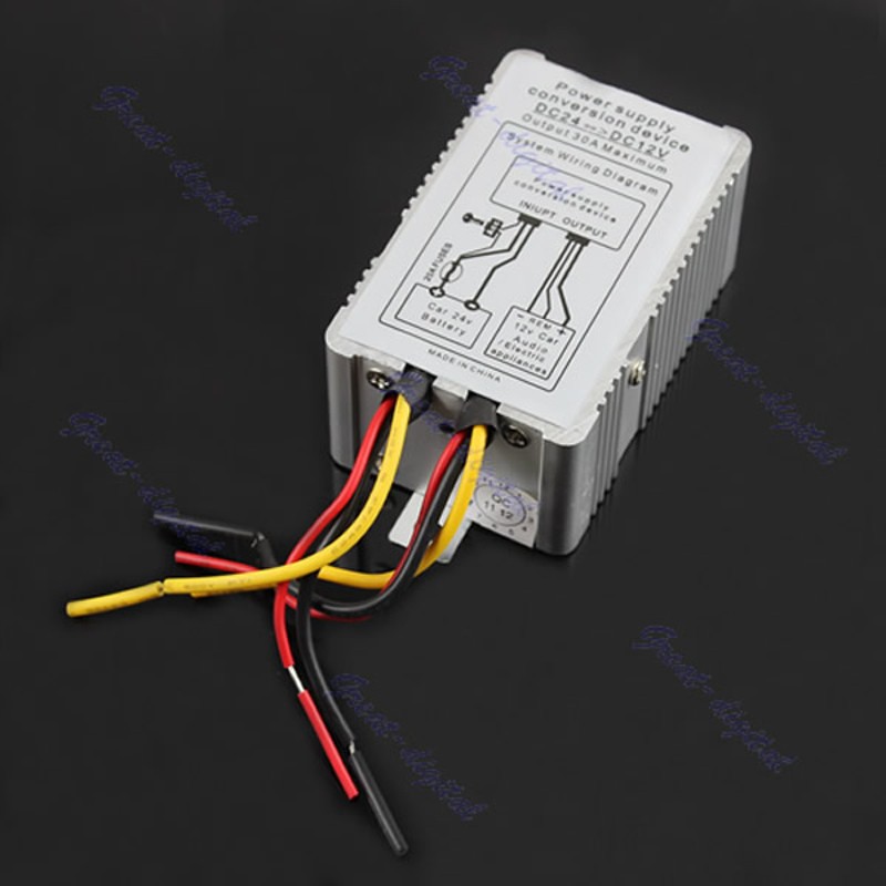 Thiết Bị Chuyển Đổi Nguồn Điện 24v Sang 12v Dc-Dc 30a Cho Xe Hơi