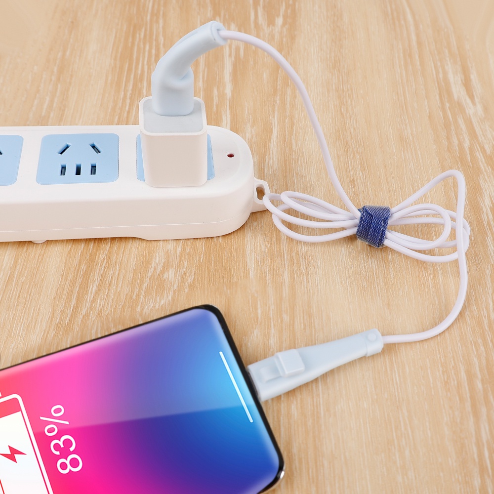 1 Bộ Vỏ Bảo Vệ Dây Cáp Sạc USB / Type C Chống Nứt Bằng Silicon Mềm