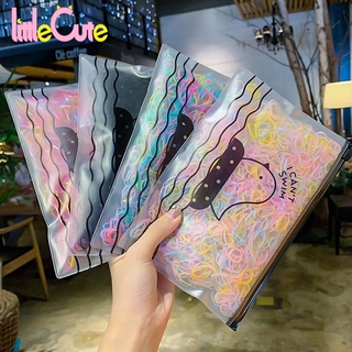Set 1000 dây buộc tóc co giãn nhiều màu phong cách Hàn Quốc