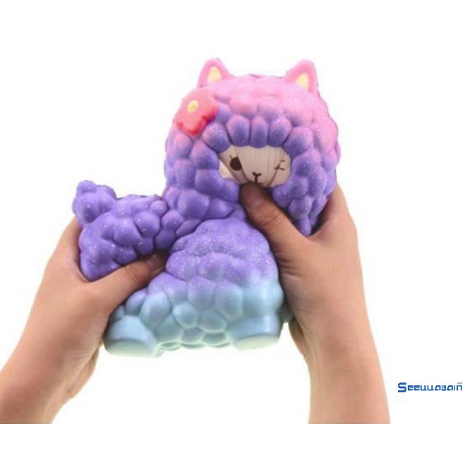 Đồ chơi squishy thư giãn hình chú cừu 17*13cm màu sắc bắt mắt đồ chơi thú vị cho bé