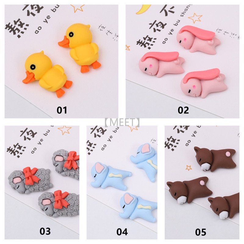 Mô hình động vật đang ngủ xinh xắn dành cho trang trí DIY