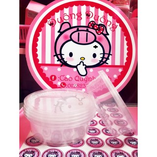 Hộp đựng Slime (hủ dẹt) 10 cái