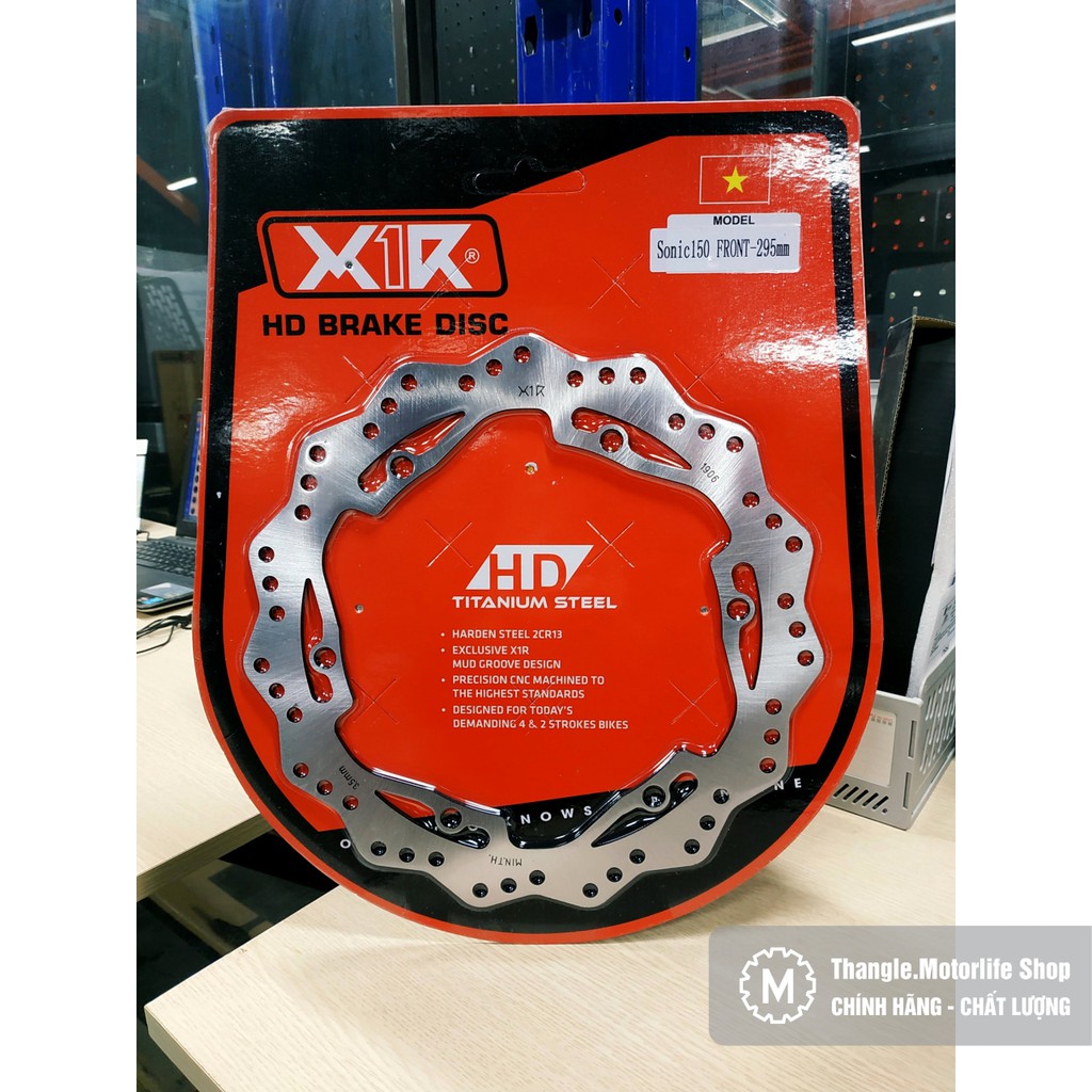 Đĩa Trước / Sau 295mm cho Sonic - Chính hãng X1R