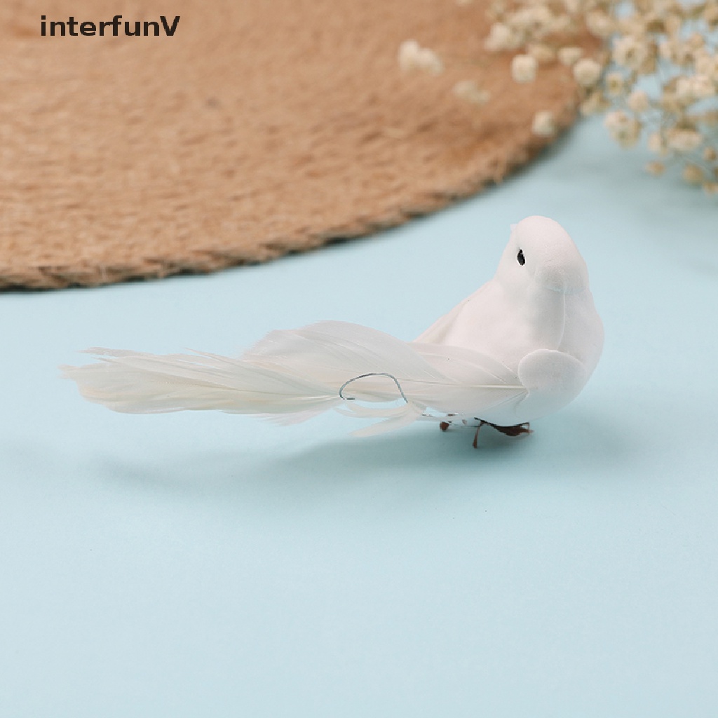 1 Chú Chim Giả mini Bằng Xốp Dùng Trang Trí