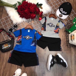 Bộ cotton bé trai