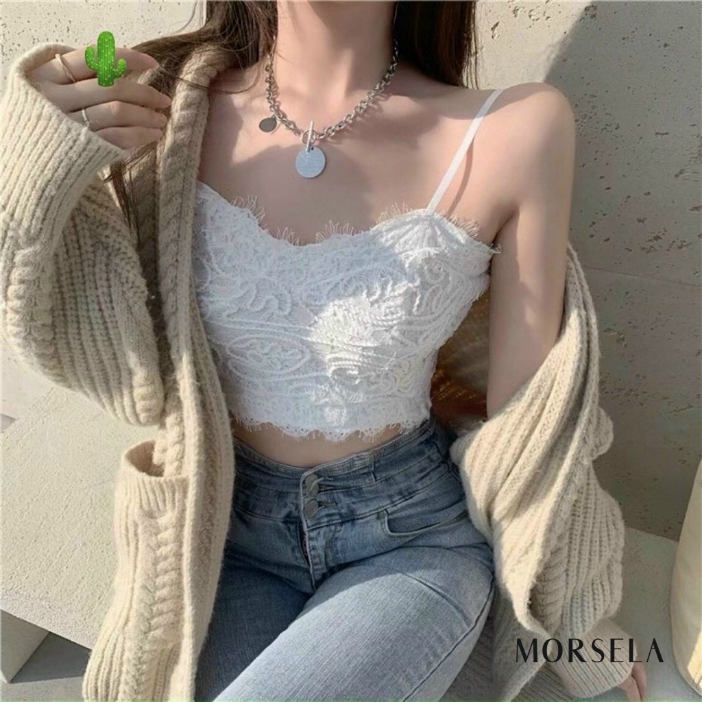 Áo bra ren sexy kèm mút lót cao cấp siêu xinh - Morsela