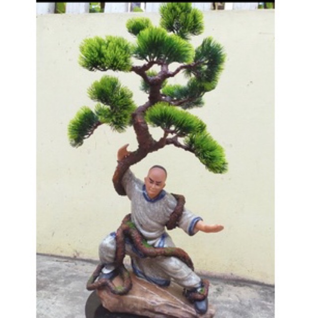 Thân bonsai ôm tượng, cây giả trang trí nhà
