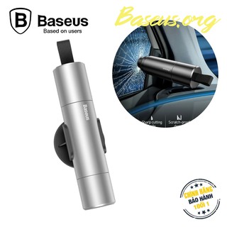 Dụng cụ phá kính thoát hiểm baseus mini kèm dao cắt dây cho ô tô