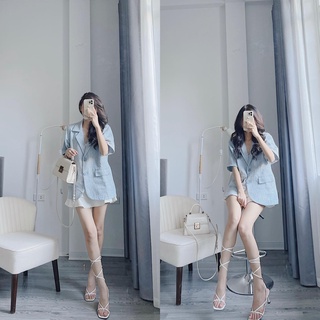 Áo dạ blazer cộc tay nhiều màu Samhyewear
