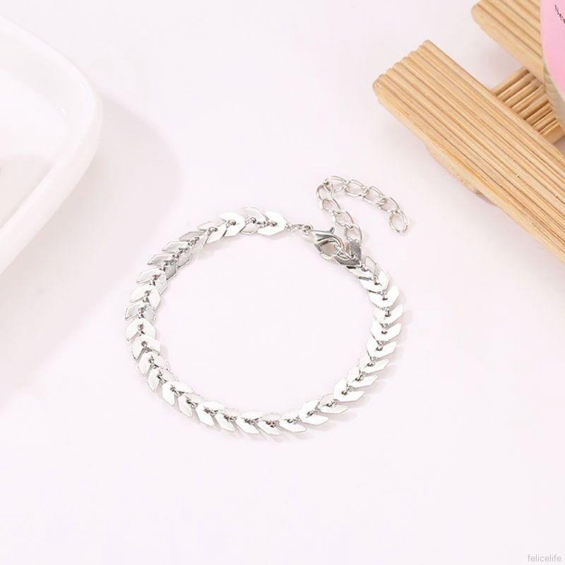 Vòng đeo tay dạng phẳng phối mũi tên thời trang bohemian cho nữ