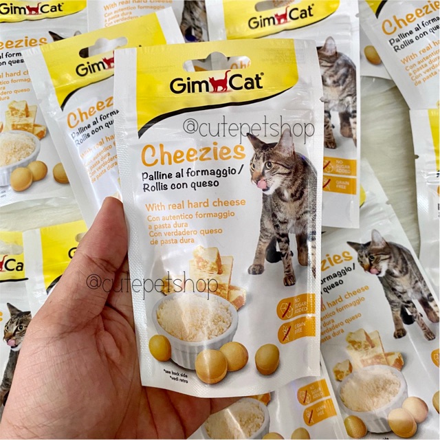 Gimcat Cheeze sản phẩm snack phô mai viên giúp giảm stress cho mèo