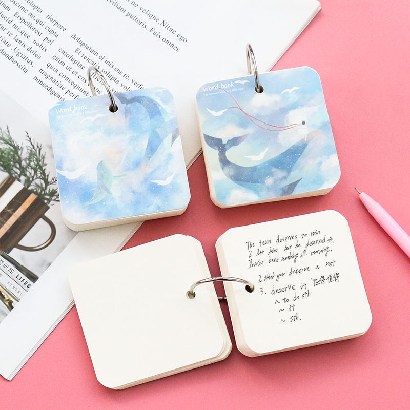 4This Vocabulary Book Pocket Notebook Small Size Portable Portable English Card Blank Memory Notebook Student English Ata7